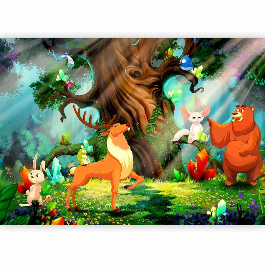 Fototapete Bear and Friends – kindgerechtes Design
