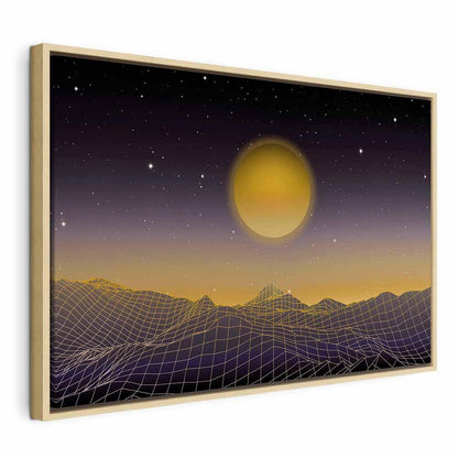 Leinwandbild - Futuristic landscape 3 (1 Part) Wide