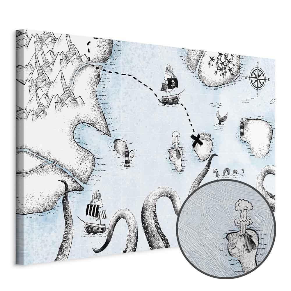 Leinwandbild - Treasure Map (1 Part) Wide