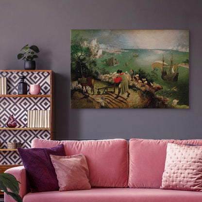 Leinwandbild - Landscape with the Fall of Icarus Artgeist