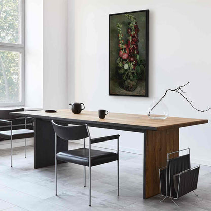 Leinwandbild - Vincent Van Gogh – Vase of Hollyhocks