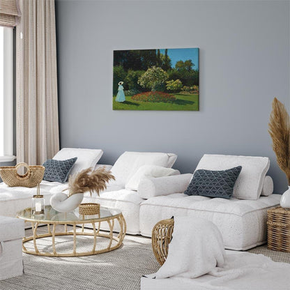 Leinwandbild - Claude Monet – Woman in the Garden