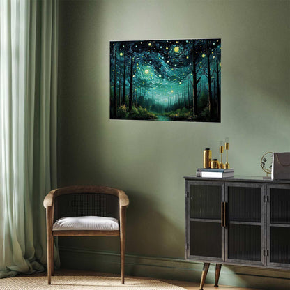 Poster - Starry night - a contemporary version of Van Gogh's night sky