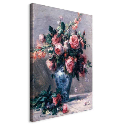 Leinwandbild - Pierre-Auguste Renoir – Vase of Roses