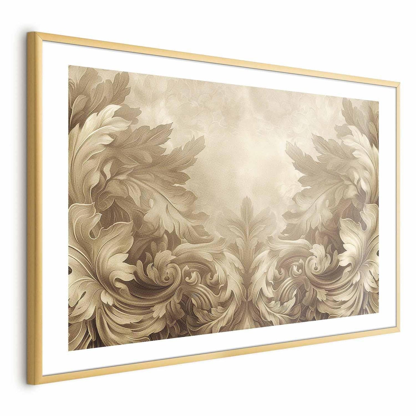Poster - Carved Ornaments in Sepia Shades Artgeist