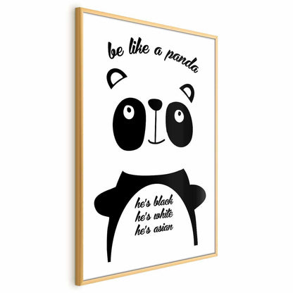 Poster - Be Like a Panda Artgeist