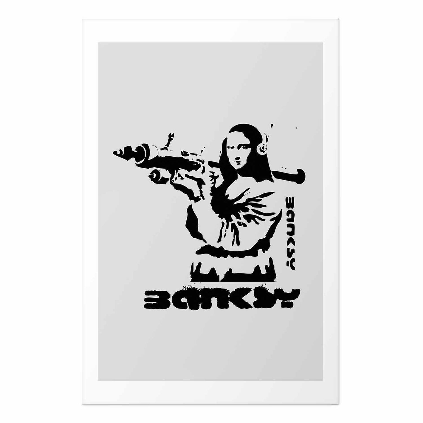 Poster - Mona Lisa with a Bazooka
