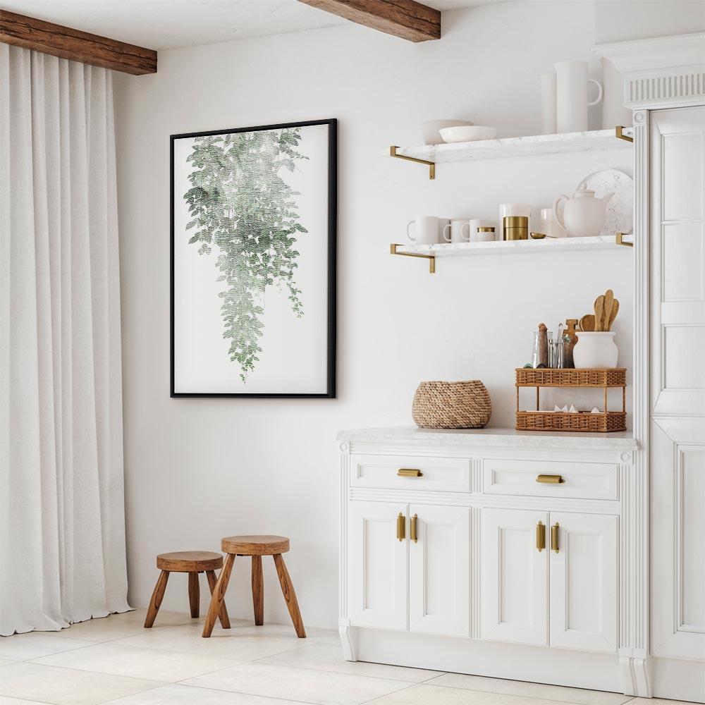 Leinwandbild - Green Cascade (1 Part) Vertical