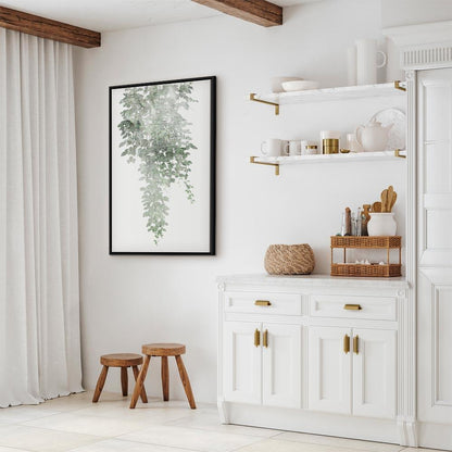 Leinwandbild - Green Cascade (1 Part) Vertical