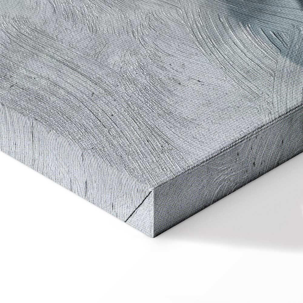 Leinwandbild - Mountain Surface of the Lake (3 Parts)