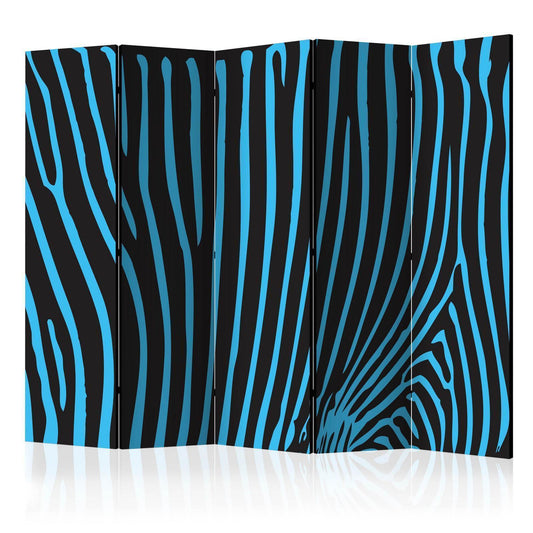 Paravent - Zebra pattern (turquoise) II Artgeist