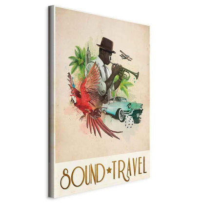 Leinwandbild - Sound Travel (1 Part) Vertical