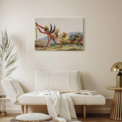 Leinwandbild - Jacques-Louis David – Caricature of the English Government