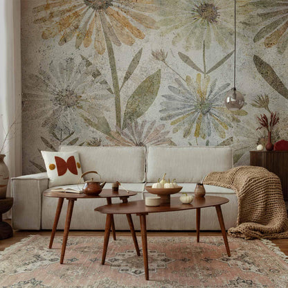 Fototapete „Blütenzauber“ – Florale Eleganz für Ihr Zuhause