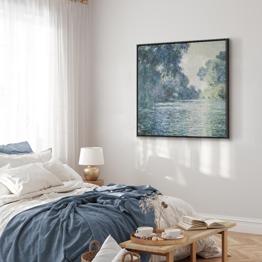 Leinwandbild - Claude Monet – A Stretch of the Seine near Giverny