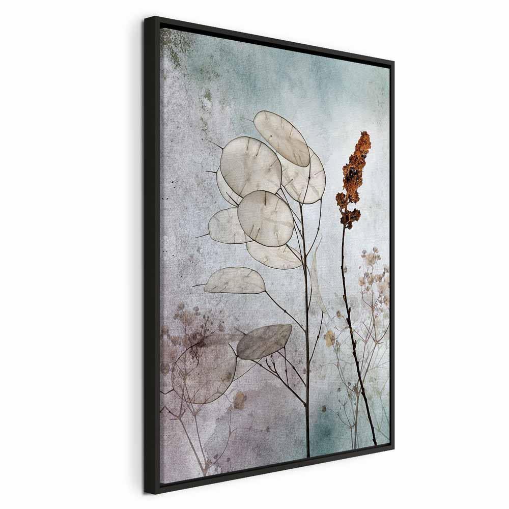 Leinwandbild - Foggy Lunaria (1 Part) Vertical