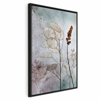 Leinwandbild - Foggy Lunaria (1 Part) Vertical