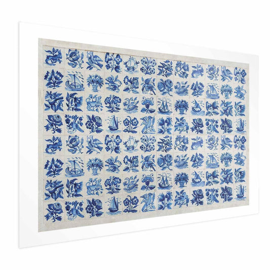 Poster - Azulejos Tiles - traditional Portuguese ceramic tiles
