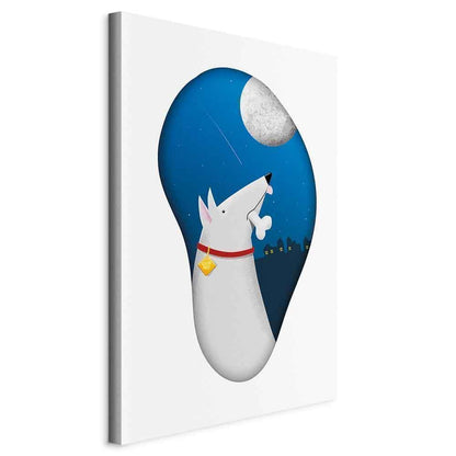 Leinwandbild - Dog Dreams (1 Part) Vertical