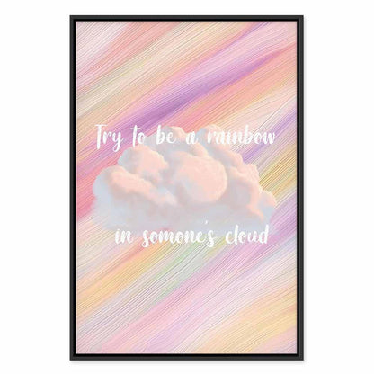 Leinwandbild - Try to Be a Rainbow (1 Part) Vertical