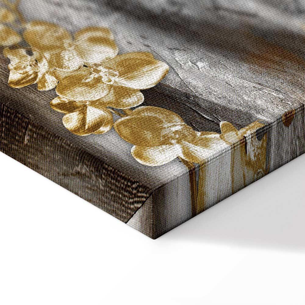 Leinwandbild - Golden Garden (1 Part) Narrow