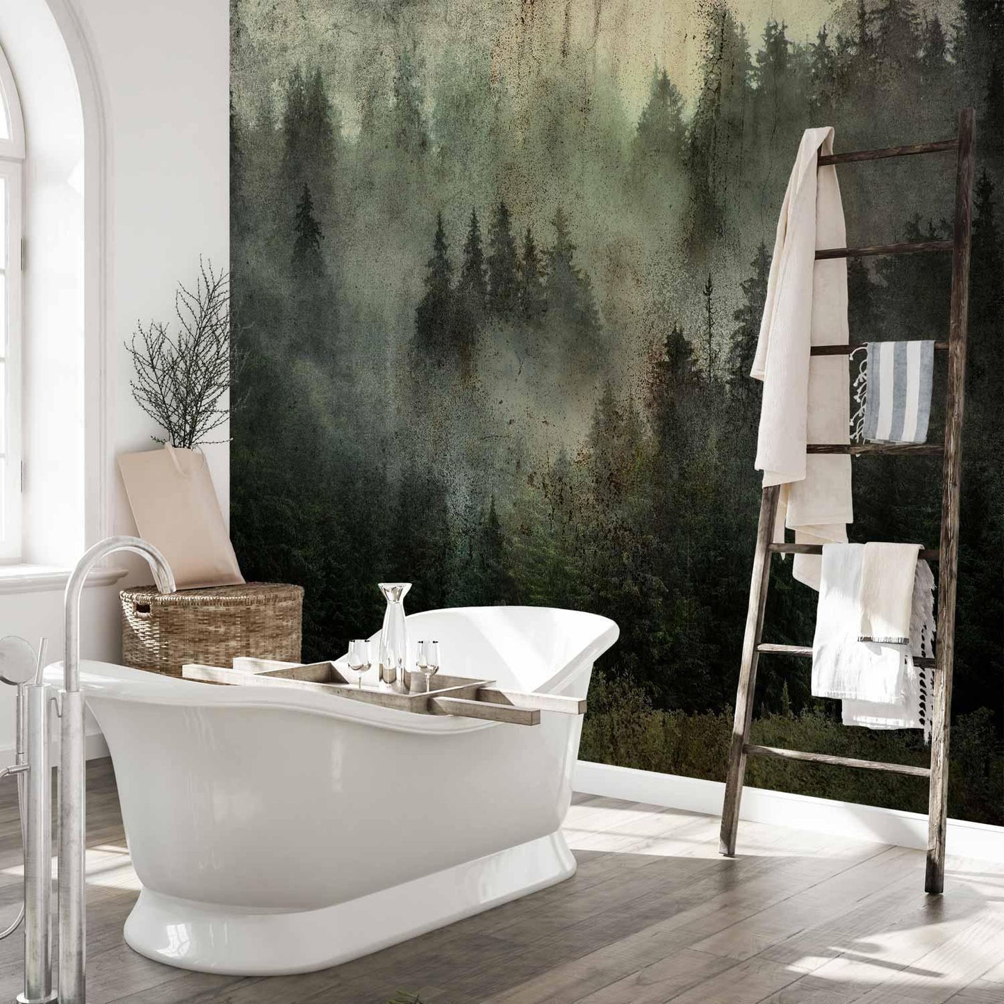 Fototapete - Misty Beauty of the Forest