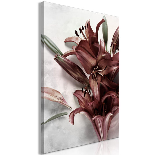 Leinwandbild - Floral Form (1 Part) Vertical Artgeist