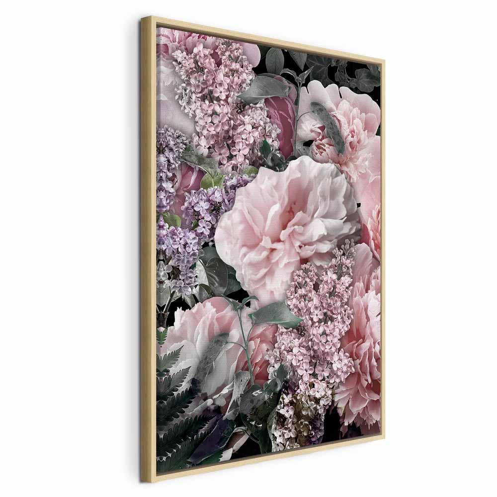 Leinwandbild - Among Flowers (1-part) - Blooming Plants in Nature's Colors