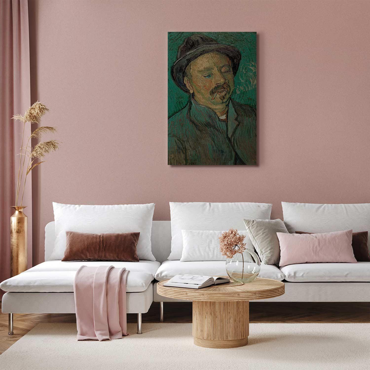 Leinwandbild - Portrait of a oneeyed man (Vincent Van Gogh) Artgeist