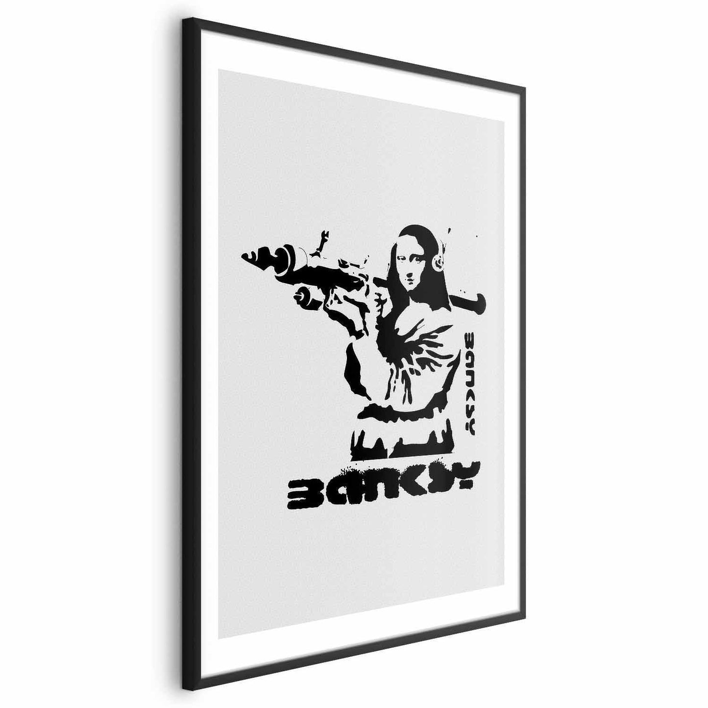 Poster - Mona Lisa with a Bazooka