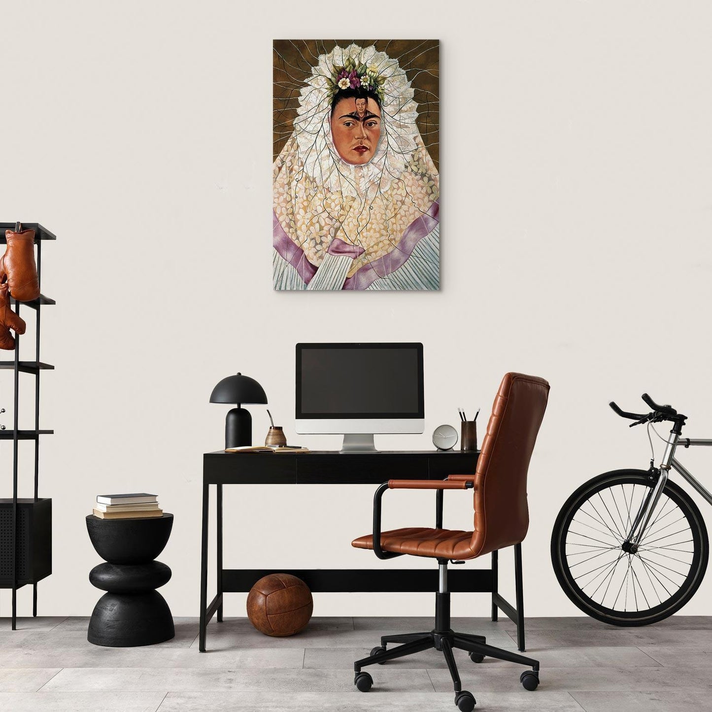 Leinwandbild - Frida Kahlo – Self-Portrait as a Tehuana (Diego on My Mind)