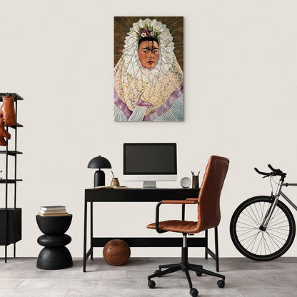 Leinwandbild - Frida Kahlo – Self-Portrait as a Tehuana (Diego on My Mind)