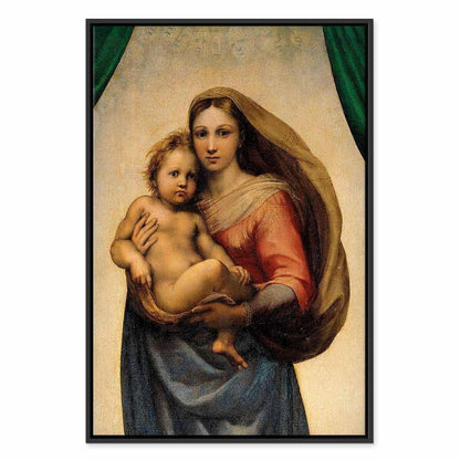 Leinwandbild - Raphael – Sistine Madonna (fragment)