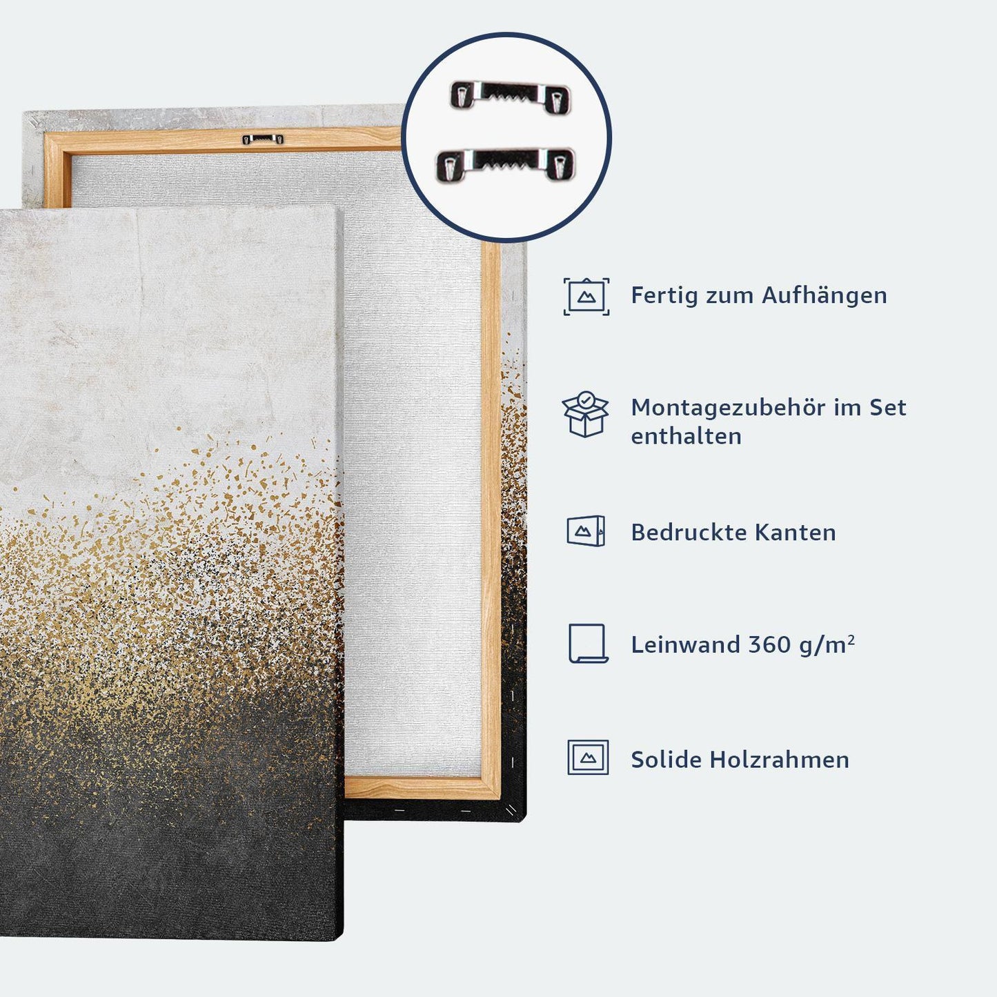 Leinwandbild - Beige Minimalism (1 Part) Vertical