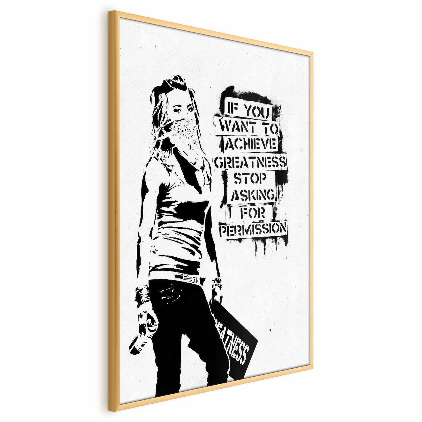 Poster - Girl with Graffiti Artgeist