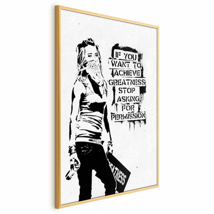 Poster - Girl with Graffiti Artgeist