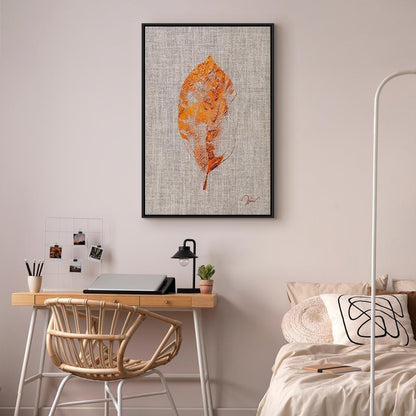 Leinwandbild - Golden Flora (1 Part) Vertical