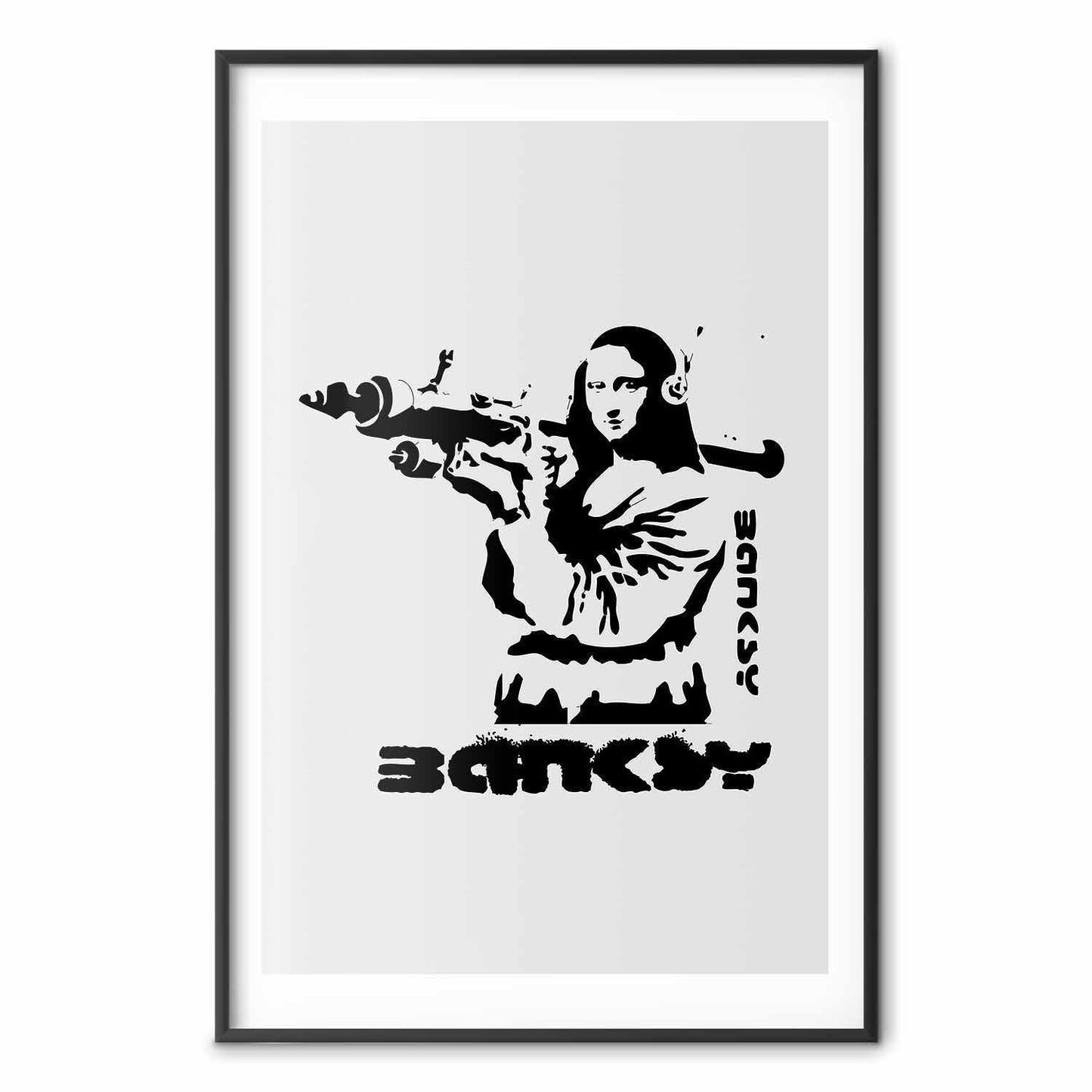 Poster - Mona Lisa with a Bazooka
