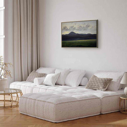 Leinwandbild - Caspar David Friedrich – Mountain Landscape in Bohemia