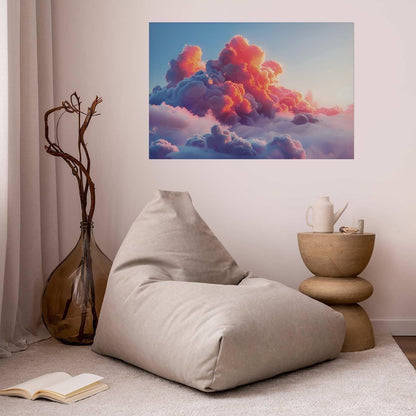 Poster - Dusk Spectacle: Clouds in Shades of Pink and Purple Artgeist