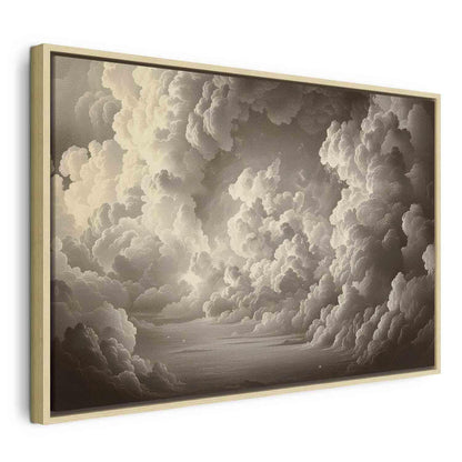 Leinwandbild - Whisper of Illuminated Clouds: Soft Play of Light in the Theater of the Heavens Artgeist