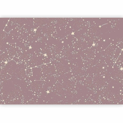 Fototapete - Night Sky - Artistic Constellations and Stars in Pastel Shades