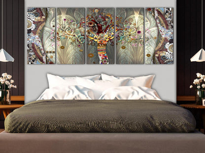 Leinwandbild - Tree of Life (5 Parts) Narrow Artgeist