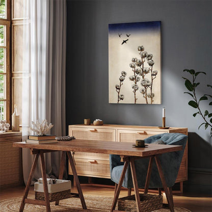 Leinwandbild - Cotton Branches (1 Part) Vertical