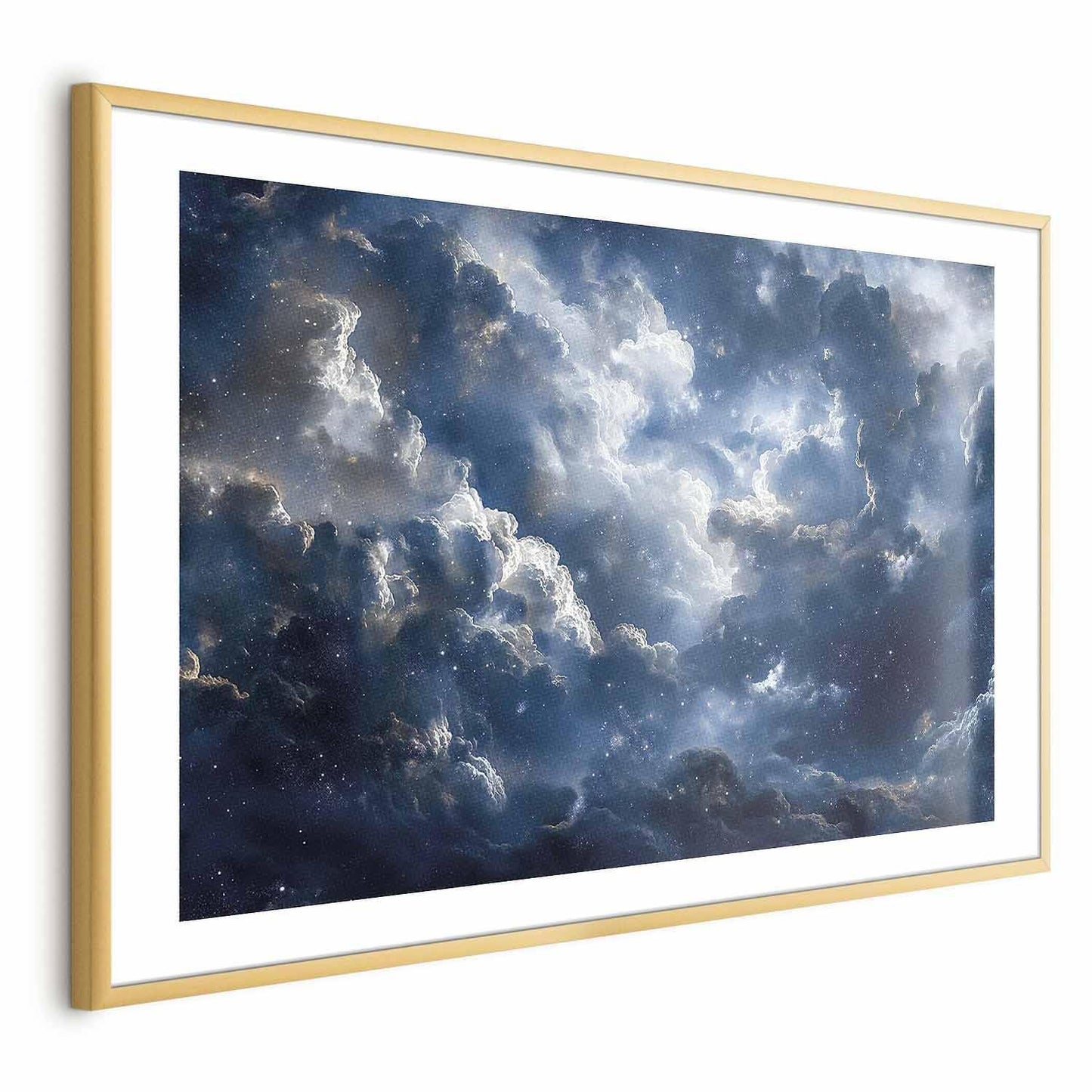 Poster - Astronomical Wonders: Clouds and Stars in Harmonious Union