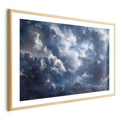 Poster - Astronomical Wonders: Clouds and Stars in Harmonious Union