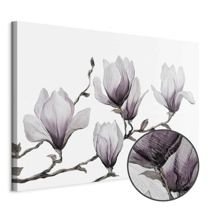 Leinwandbild - Painted Magnolias (1 Part) Wide