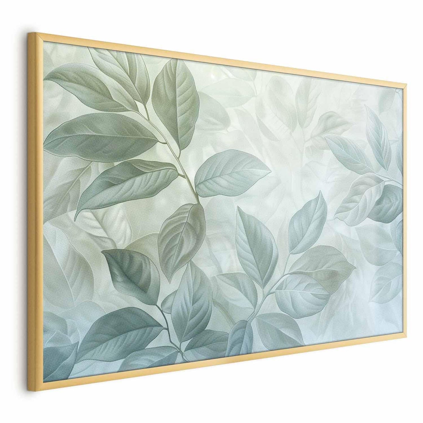 Poster - Mint Leaves - large botanical motif Artgeist