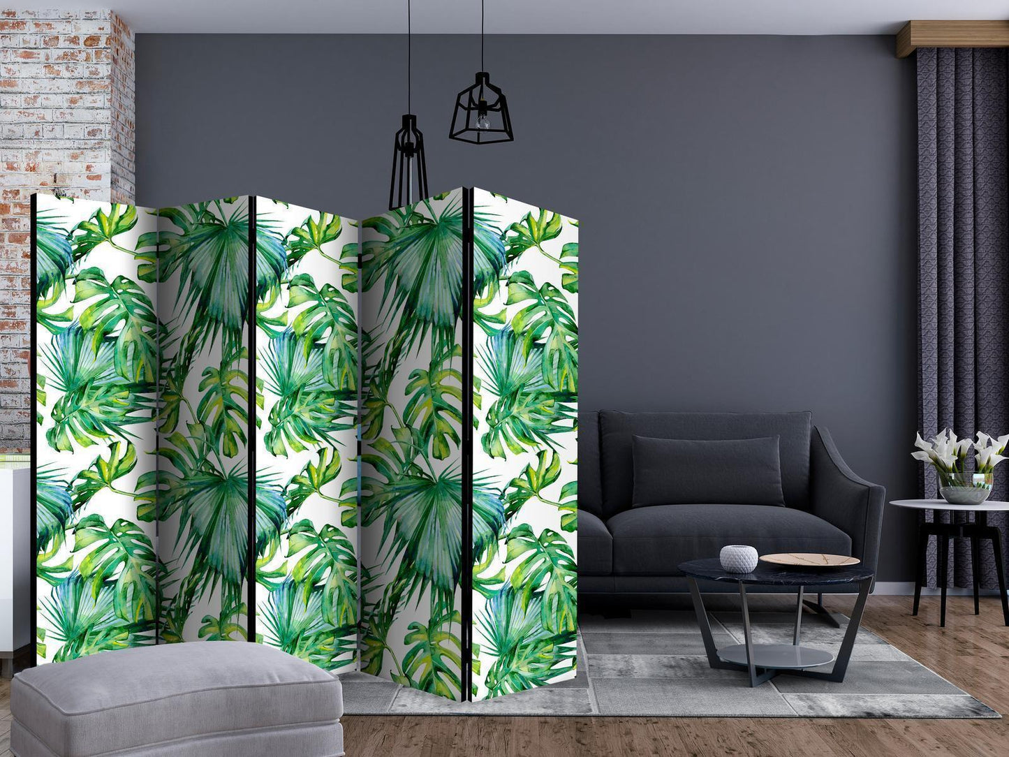 Paravent - Jungle Leaves II Artgeist
