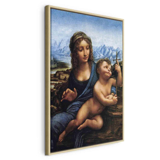 Leinwandbild - Leonardo da Vinci – Madonna With a Distaff